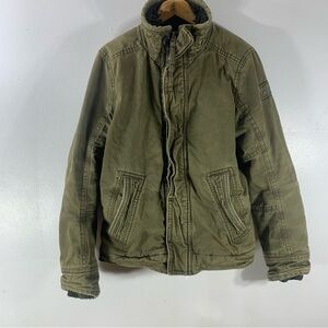 Y2K abercrombie fitch adirondack jacket coat faux fur sherpa lined